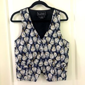 Nicole Miller vintage 100% silk vest. Size M